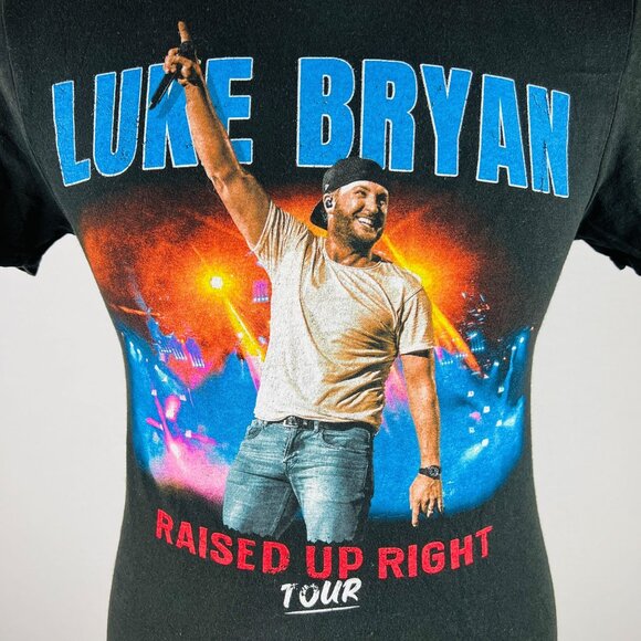 Luke Bryan Raised Up Right Tour Concert Small T-Shirt Shirt - Picture 2 of 6
